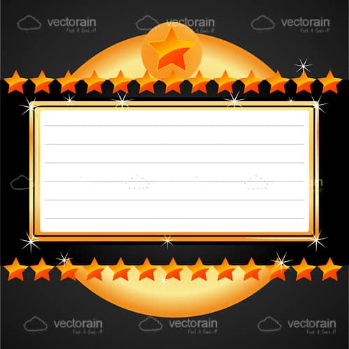 Abstract Certificate with Stars